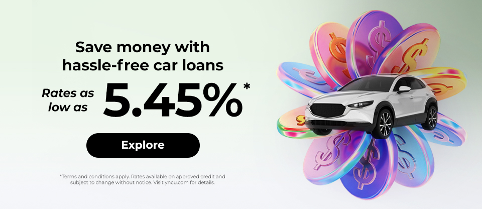 Car Loan rates as low as 5.45%